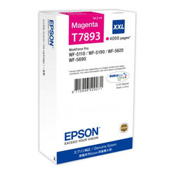 Cartouche encre magenta 4000 pages XXL pour EPSON WF 5190