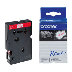 Ribbon laminé red sur blanc 9mmx7.7m for BROTHER P-Touch 3000