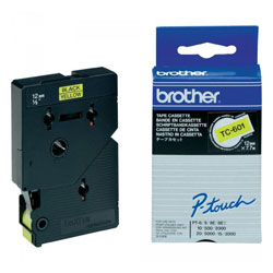 Ruban laminé noir sur jaune 12mm x 7.7m pour BROTHER P-Touch 5000