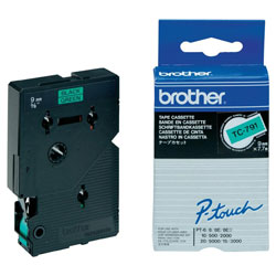 Ribbon laminé black sur vert 9mmx7.7m for BROTHER P-Touch 2001