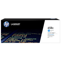 Cartouche N°658X toner cyan 33.000 pages pour HP Color Laserjet MFP M751
