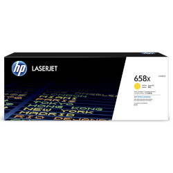 Cartouche N°658X toner jaune 28.000 pages pour HP Color Laserjet MFP M751