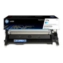 Cartouche N°117A toner cyan 700 pages pour HP Color Laserjet MFP 178