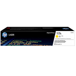 Cartouche N°117A toner jaune 700 pages pour HP Color Laserjet 150A