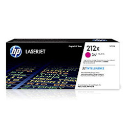 Cartouche N°212X toner magenta 10.000 pages pour HP Color Laserjet M 555