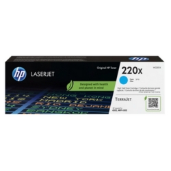 Cartouche de toner cyan n°220X HC 5500 pages pour HP Color Laserjet Pro 4202