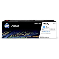 Cartouche N°207X toner cyan 2450 pages pour HP Color Laserjet M 283