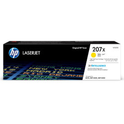 Cartouche N°207X toner jaune 2450 pages pour HP Color Laserjet M 255