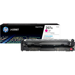 Cartouche N°207A Toner magenta 1250 pages pour HP Color Laserjet M 282