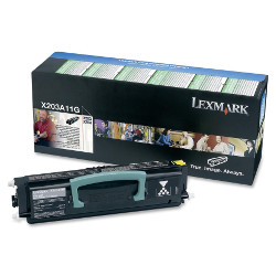 Black toner cartridge 2500 pages for LEXMARK X 203