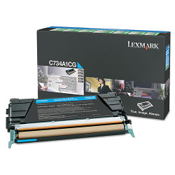 Cartouche toner cyan 10.000 pages pour LEXMARK X 748