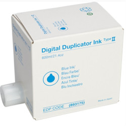 1 boîte de 5 cartridges de 600cc d'ink bluee  for RICOH DX 3440