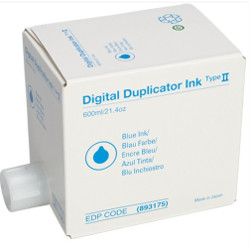 1 boîte de 5 cartouches de 600cc d'encre bleue  pour GESTETNER 5430